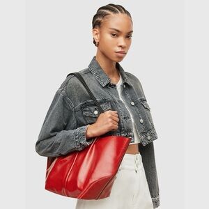 AllSaints ODETTE LEATHER EAST WEST TOTE BAG